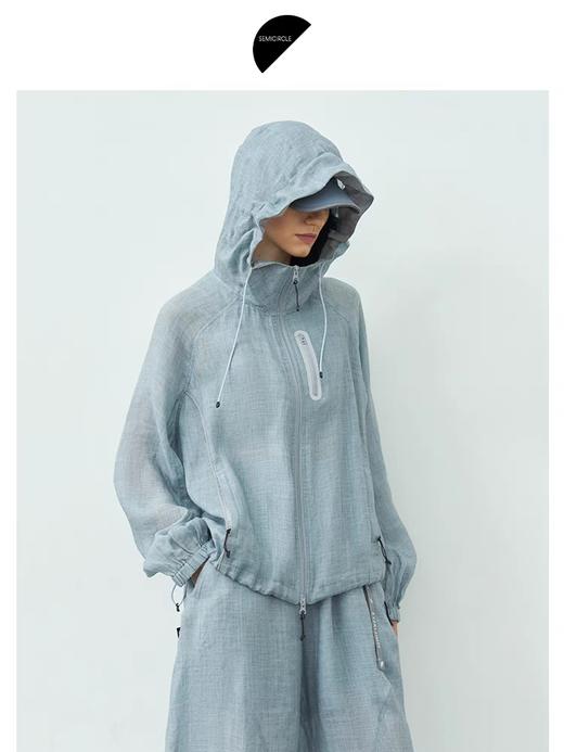半圆/25221318/春夏连帽宽松休闲外套 商品图1