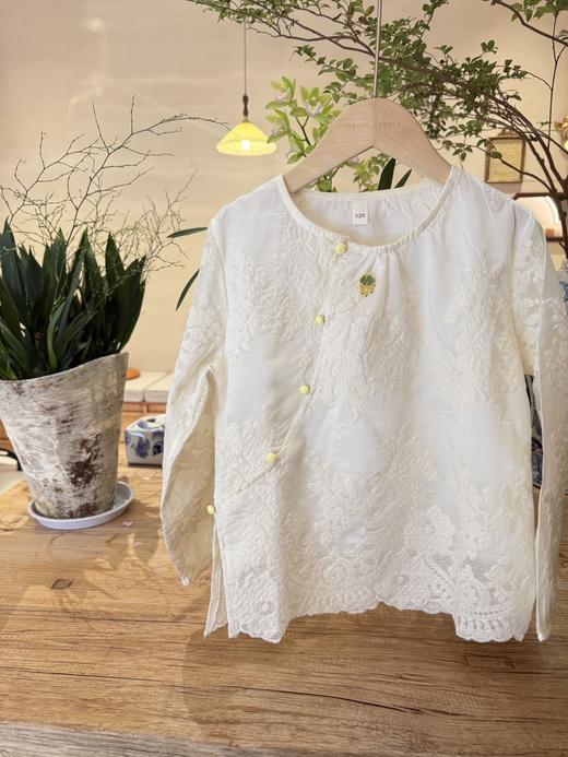 宝相奔鹿国风马甲蕾丝衬衫两件套 110-160 商品图8