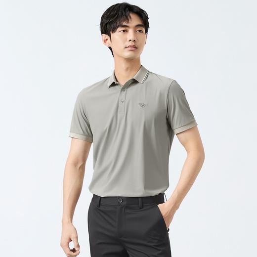 【锦氨高弹/凉感】柒牌短袖Polo衫男夏季新品舒适百搭休闲翻领T恤128T71430 商品图1