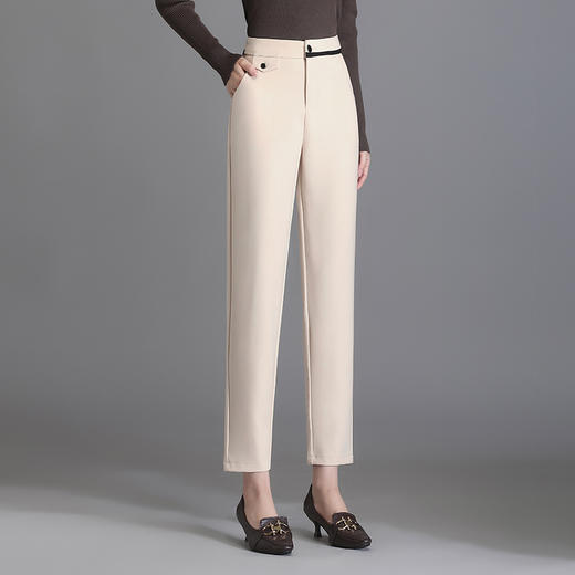 WM-6855哈伦西裤2025夏季薄款八分西装裤小个子时尚高腰显瘦小脚烟管裤 商品图2