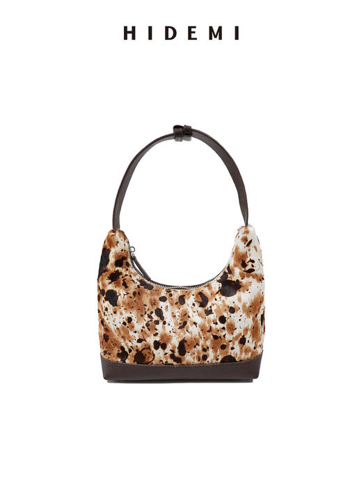 HIDEMI easy系列进口牛皮荔枝皮可调节手柄多背式饭盒包 格纹/乌木棕/动物纹 商品图11