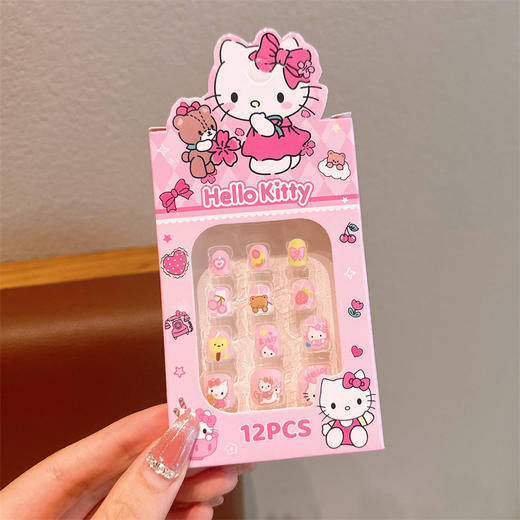 【造型可爱，经济实惠】儿童指甲贴片 2025新款 儿童美甲贴纸 女孩夜光指甲贴 女童小公主换装玩具-QQ 商品图4