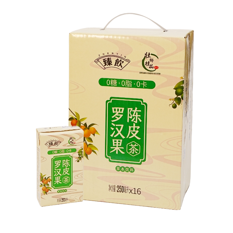 壮乡桂品 罗汉果陈皮茶250ml*16盒/件