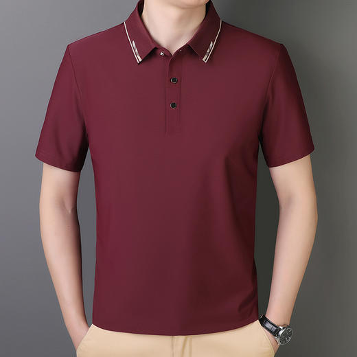 【冰丝】【DCS】大依优型大码翻领短袖POLO衫男加肥大码夏装衣服休闲时尚半袖体恤休闲商务 商品图0