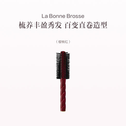 保税直发 La Bonne Brosse 5号鬃毛圆筒梳 樱桃红/深蓝/深绿/象牙白 商品图3
