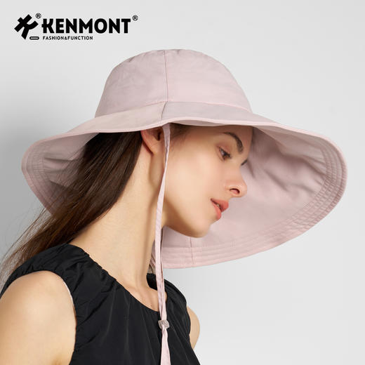 卡蒙KM-6159新款黑胶防晒帽大帽檐 商品图4