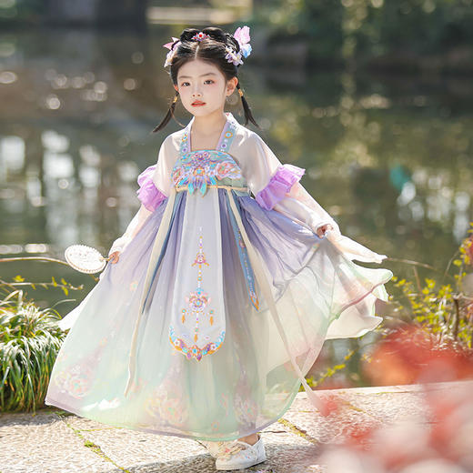 【苏城纪】新款女童汉服襦裙惊鸿（锦鲤） 商品图6