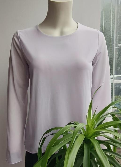 Y018女式网纱圆领打底衫 商品图2