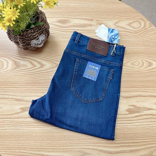 柔软夏季薄款牛仔裤男直筒长裤休闲洗水牛仔裤   YMXZ-8152-1* 商品图0