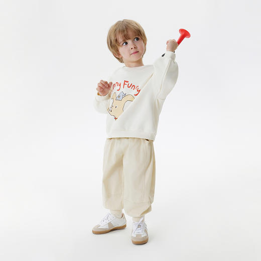 马克珍妮男童卡通小动物软卫衣宝宝宽松上衣2025年春装新款250061 商品图1