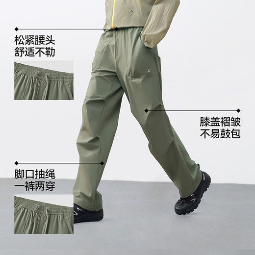 森马休闲裤男凉感吸湿速干伞兵裤2025夏新款宽松直筒工装裤户外风 商品图3