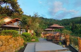 【峨眉山-445号院】8房茶山小院，可单房预定，庭院戏水池、无边山景、全屋地暖CZ