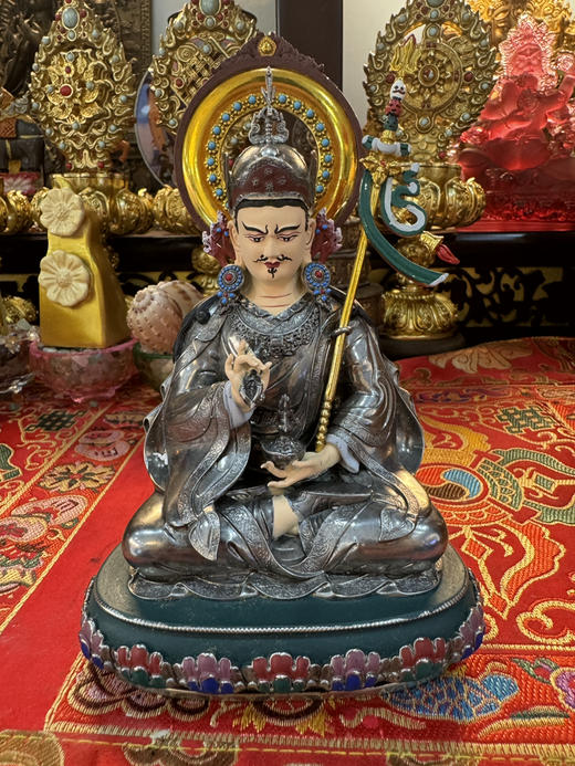 莲师鎏银工艺摆件 商品图0