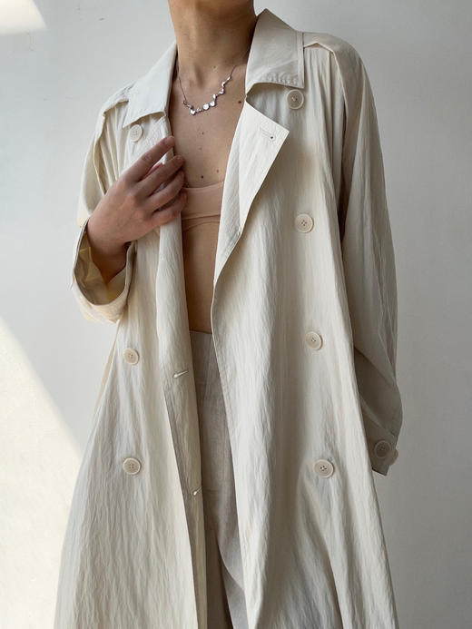 DONSEE10｜DS10SS2540-A 米白直筒长风衣 商品图1