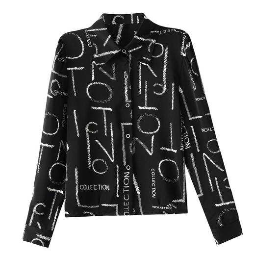 雀说新款洋气减龄上衣时尚小衫长袖衬衣AL1872 商品图4