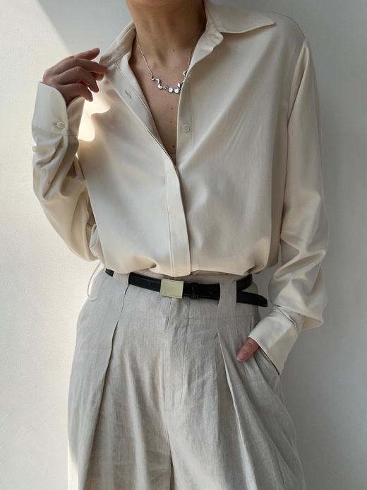 DONSEE10｜DS10AW2436 白色简约质感衬衫 商品图8