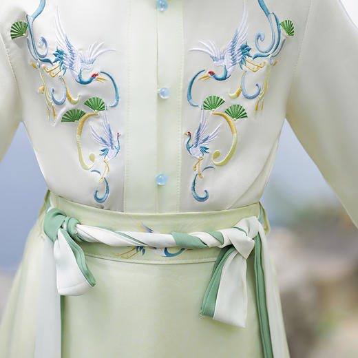 苏城纪童装汉服 山河印象画 马面裙套装 商品图2