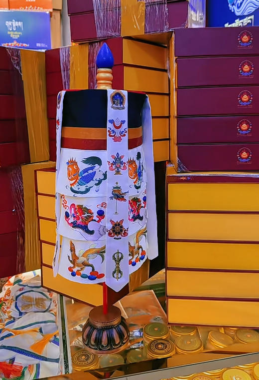 寺庙殊胜制作佛堂装饰胜利宝幢吉祥胜利幢高53cm,宽度15cm 商品图1