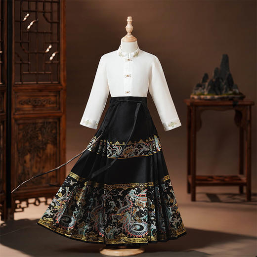 苏城纪童装汉服马面裙套装-龙珠男女款 商品图1