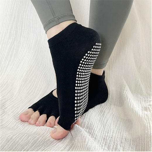 【现货秒发】壁虎瑜伽【2503WZ349】露趾露背防滑瑜伽袜 商品图2