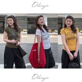 2025新品  佳佳同款【橙味少女】小版插肩袖彩色短袖T恤时尚休闲百搭修身弹力