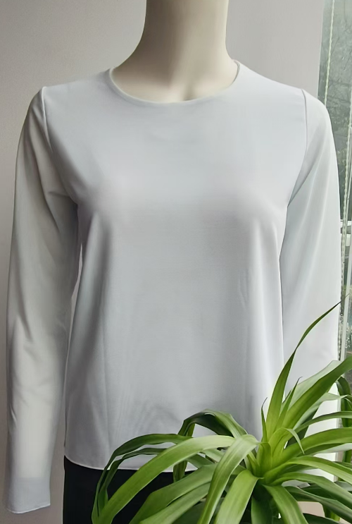 Y018女式网纱圆领打底衫