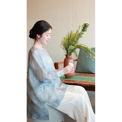 【抖音专属】新中式上衣（25708095菘-设计师） 商品图2