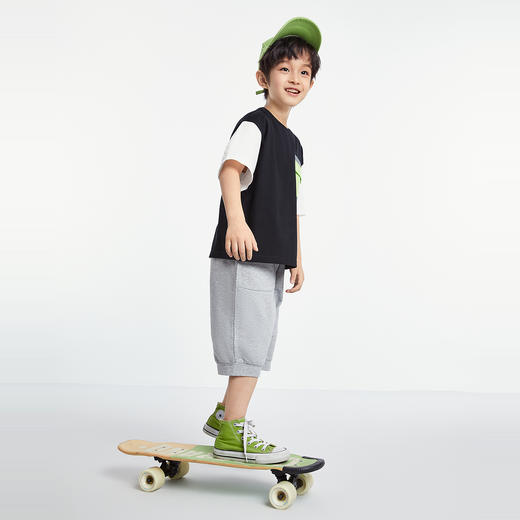 男童SORONA圆领短袖针织衫夏季新款安奈儿童装EB521188 商品图6