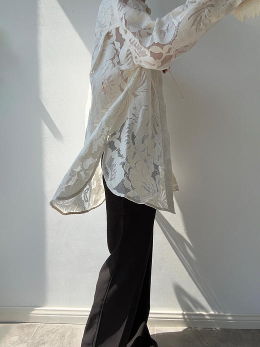 DONSEE10｜DS10SS2515-D 白色蕾丝镂空衬衫 商品图2