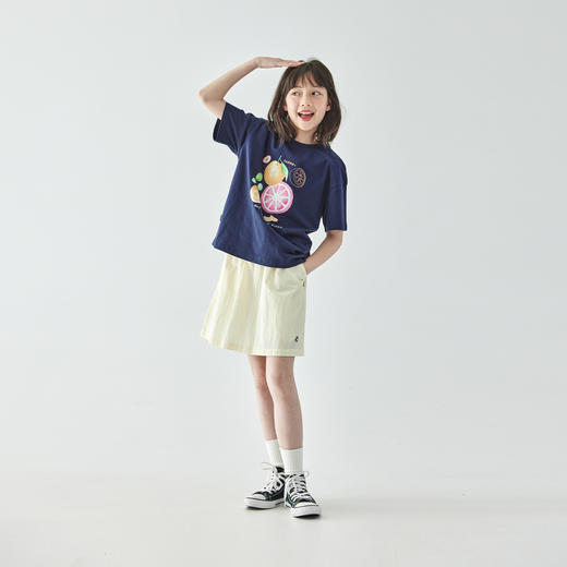 棵初2025年新款童装夏日缤纷水果印花短袖T恤中大童凉感抗菌上衣 商品图3