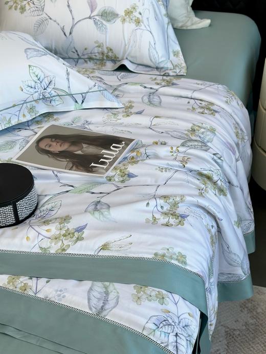 自然醒100%奥地利兰精天丝印花镂空夏被可机洗夏凉被凉感空调被数码印花床单薄被子四件套CY 商品图2