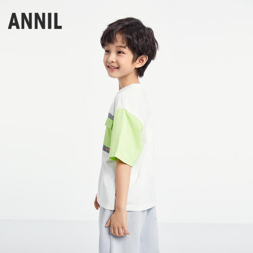 男童SORONA圆领短袖针织衫夏季新款安奈儿童装EB521188 商品图2