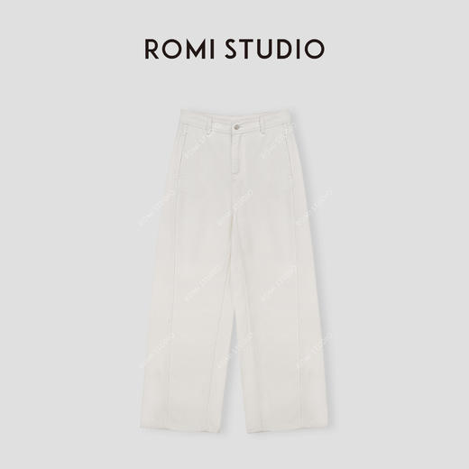 ROMI STUDIO“巴黎系列”100%棉经典塑腿高士缝线牛仔裤23AWN1461 商品图0