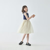 棵初2025年夏季新款拼纱针织背心连衣裙女童蝴蝶结印花无袖中长裙 商品缩略图3