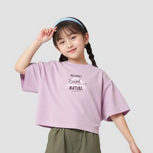 佐丹奴女童25新款【春日探索系列】【sorona】【弹力保型】针织T恤衫03325207 商品图0