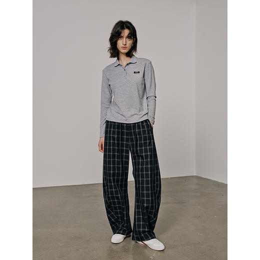 UMILAB【月影】柔软垂顺莱赛尔混纺面料弹力修身百搭poloT恤T712W 商品图2