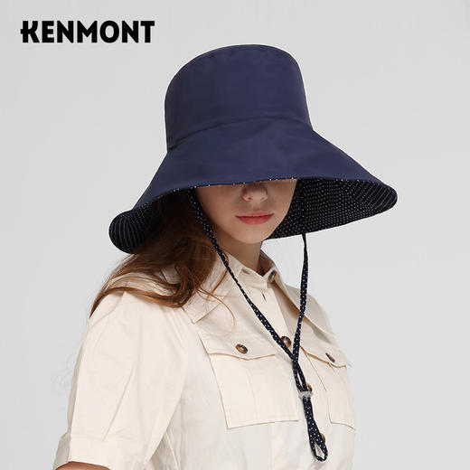 卡蒙KM-3700虞书欣同款卡蒙防晒帽双面戴渔夫帽 商品图11