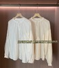 法式温柔刺绣小灯笼袖纯棉衬衫 商品缩略图1