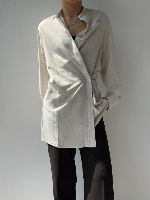 DONSEE10｜DS10SS2514-A 米白休闲长款衬衫 商品图6