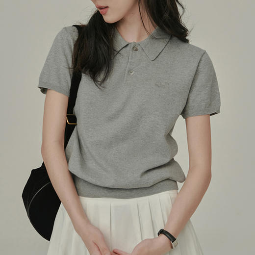 馥迦 刺绣Polo短袖T恤衫 商品图3