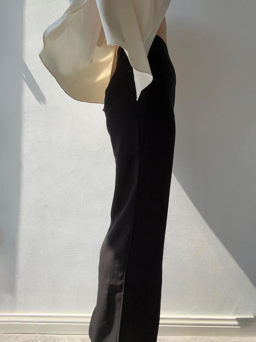 DONSEE10｜DS10SS2449 醋酸墨黑直筒西裤 商品图2