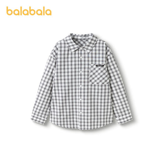 巴拉巴拉童装儿童衬衫男女童长袖夏装薄2025新款纯棉 商品图4