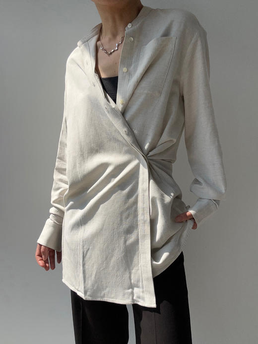 DONSEE10｜DS10SS2514-A 米白休闲长款衬衫 商品图1