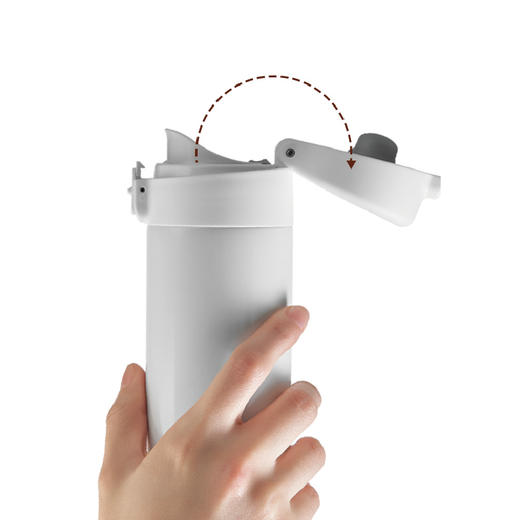 ZW-BP110 双立人 Enjoy系列真空保温弹跳杯480ml(白色) 商品图3