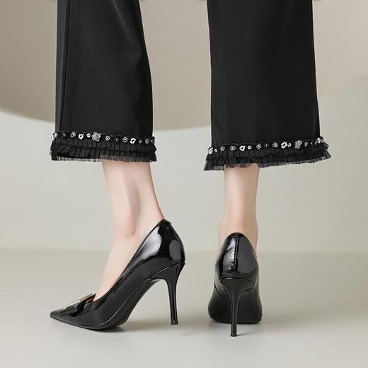 【预售5天】时尚法式高跟单鞋尖头浅口晚风温柔百搭四季款女鞋HY&M755-1 商品图3