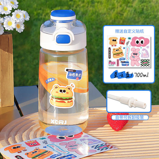 【大容量弹盖双饮杯】清凉夏日，食品级安全水杯，多彩设计，便携易清洗。守护儿童健康，户外生活更精彩。 商品图7