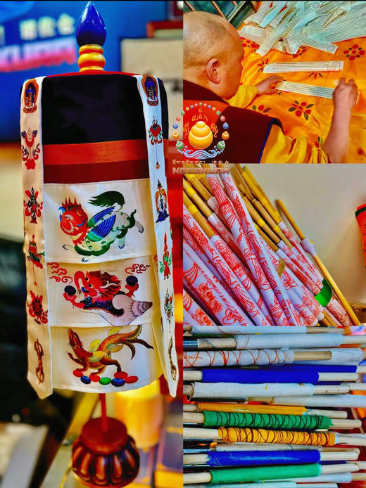 寺庙殊胜制作佛堂装饰胜利宝幢吉祥胜利幢高53cm,宽度15cm 商品图0