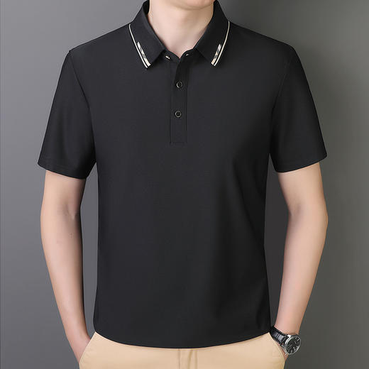 【冰丝】【DCS】大依优型大码翻领短袖POLO衫男加肥大码夏装衣服休闲时尚半袖体恤休闲商务 商品图1