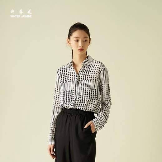 桑罗&迎春花女装双口袋衬衫 商品图1