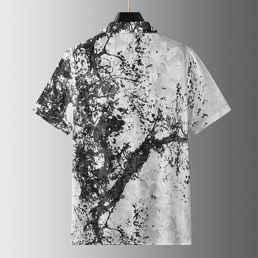 【戗驳领】【DDA】大依优型大码花衬衫短袖衬衫翻领衬衣商务休闲透气半袖夏季上衣男士 商品图7